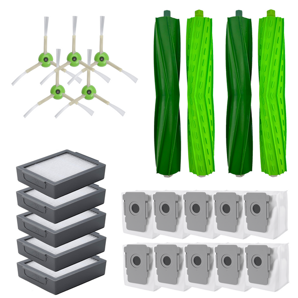 Replenishment Kit for iRobot Roomba i8 i7+ e6 j7 j8+ Roller Filter Side Brush Dust Bag Set