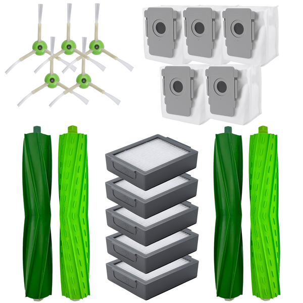 Replenishment Kit for iRobot Roomba i8 i7+ e6 j7 j8+ Roller Filter Side Brush Dust Bag Set