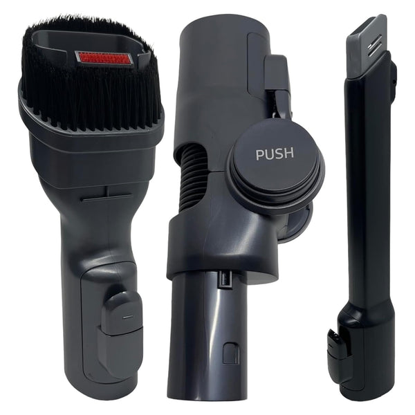 3-Piece Vacuum Accessory Kit for Samsung Jet 60 70 75 75+ 90 Stick Vacuum – Crevice Tool, Dust Brush & Flexible Attachment