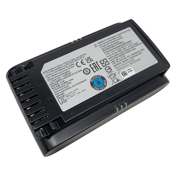 Rechargeable Li-ion Battery VCA-SBTA60 (21.6V, 38.88Wh) for Samsung Jet 60 Fit / Flex, Jet 70 Cordless Stick Vacuum Cleaner
