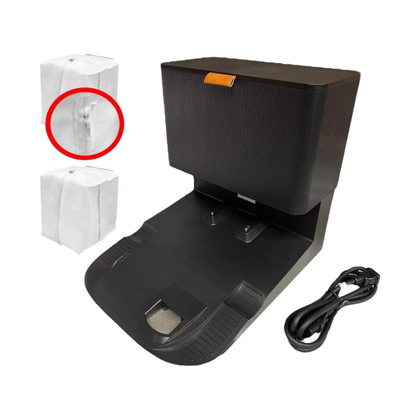 Self Empty Clean Base Compatible with iRobot Roomba j5 j6 j7 j8 j9 Series – Includes Reusable Bags & Power Adapter