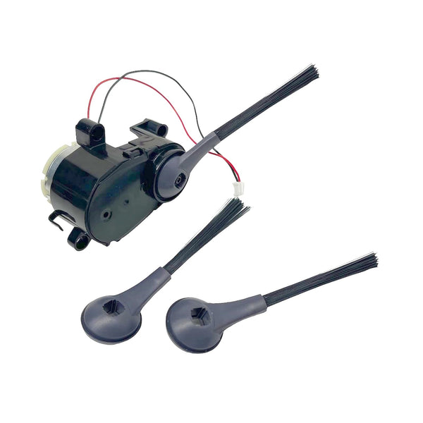 Left Side Brush Motor Unit + 3 Side Brushes for Shark AI AV2501AE, AV2501S, AV2511AE, AV251WA0US, RV2502AE, RV2502AECA, RV2520A0US, RV2520AFUS, UR2500SR, UR2500SRCA, UR2505SR