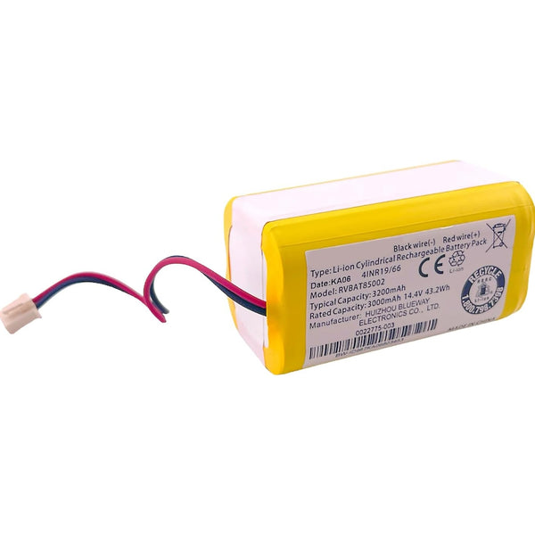 Replacement 2-Prong Lithium-Ion Battery RVBAT85002 (14.4V, 3200mAh) for Shark Robot Vacuums